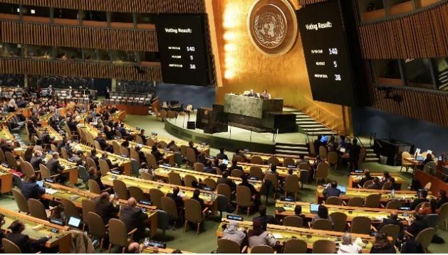 联合国大会通过乌克兰提交的人道问题决议 5国反对中方弃权