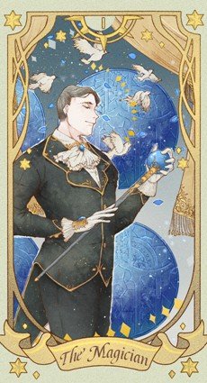 大阿尔克那1魔术师牌面详解