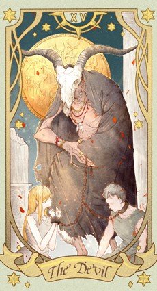 大阿尔克那15恶魔牌面详解